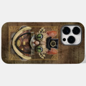Coques Case-Mate iPhone Cool Steampunk Orange Tabby Chat (Verso (horizontal))