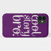 Coques Case-Mate iPhone Cool Story Brun violet (Dos (Horizontal))