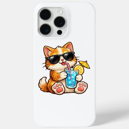 Coques Case-Mate iPhone Cool Summer Cat (Verso)