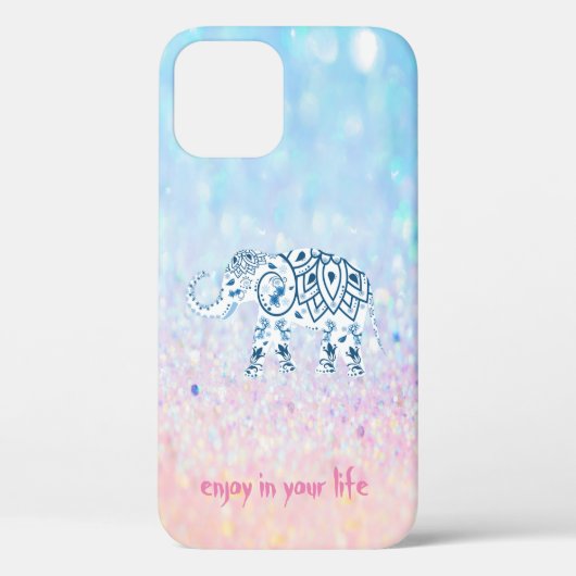 Coques Case-Mate iPhone Cool tendance Bokeh Elephant (Verso)