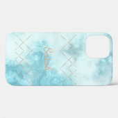 Coques Case-Mate iPhone Cool tendance marbre bleu Coque-coque iphone -mat (Verso (horizontal))