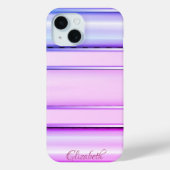 Coques Case-Mate iPhone Cool tendance rayé violet (Verso)