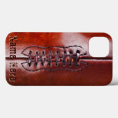 Coques Case-Mate iPhone Cools Etuis iPhone de Football avec Votre NOM (Verso (horizontal))