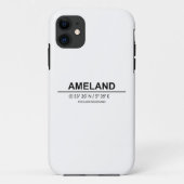 Coques Case-Mate iPhone Coordinates Ameland (Dos)