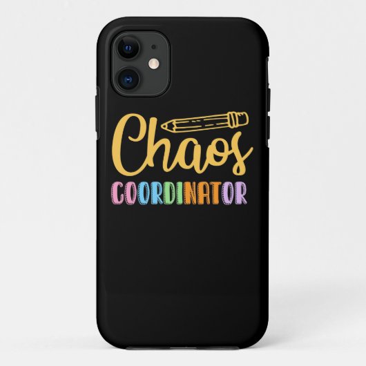 Coques Case-Mate iPhone Coordinateur du Chaos enseignant (Dos)