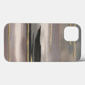 Coques Case-Mate iPhone Copie abstraite dorée d'or du brouillard II de (Verso (horizontal))