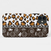 Coques Case-Mate iPhone Copie africaine avec le motif de peau de guépard (Dos (Horizontal))