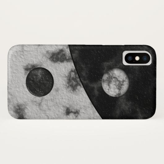 Coques Case-Mate iPhone Copie de marbre de Yin Yang (Dos (Horizontal))