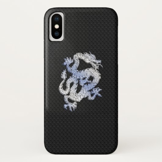 Coques Case-Mate iPhone Copie de peau de serpent de noir de dragon de (Dos)