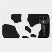 Coques Case-Mate iPhone Copie de vache à amusement personnalisée (Dos (Horizontal))