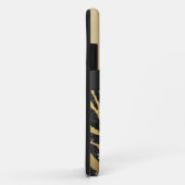 Coques Case-Mate iPhone Copie de zèbre de parties scintillantes de Faux et (Dos/Droite)