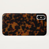 Coques Case-Mate iPhone Copie d'écaille/motif, brun foncé de sable (Dos (Horizontal))