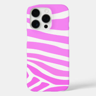 Coques iPhone 16 Pro Copie rose élégante de zèbre