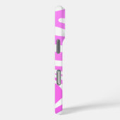 Coques Case-Mate iPhone Copie rose élégante de zèbre (Verso / Droite)