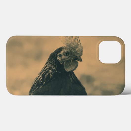 Coques Case-Mate iPhone Coq à Sepia (Verso (horizontal))