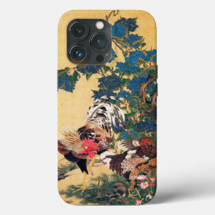 Case-Mate iPhone Case Coq et Hen avec Hydrangeas par Ito Jakuchu