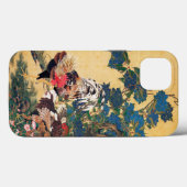 Coques Case-Mate iPhone Coq et Hen avec Hydrangeas par Ito Jakuchu (Verso (horizontal))