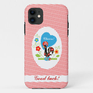 Etui iPhone Case-Mate Coq portugais avec pois rouges