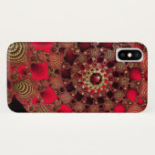 Coques Case-Mate iPhone Coque-Compagnon d'iPhone de rubis et d'or (Dos (Horizontal))