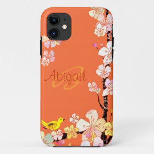 Coques Pour iPhone Coque-Compagnon floral de l'iPhone 5 d'oiseau et