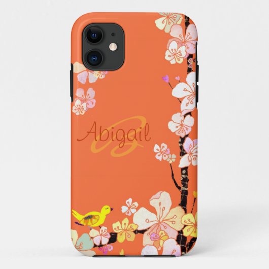 Coques Case-Mate iPhone Coque-Compagnon floral de l'iPhone 5 d'oiseau et (Dos)