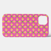 Coques Case-Mate iPhone Coque-coque ipad : Primroses sur le rose profond (Verso (horizontal))