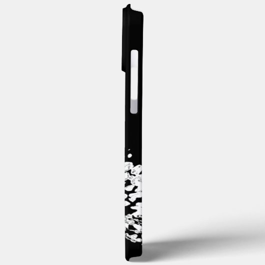 Coques Case-Mate iPhone Coque-coque iphone Abstrait de Fleur Blanche (Verso / Gauche)