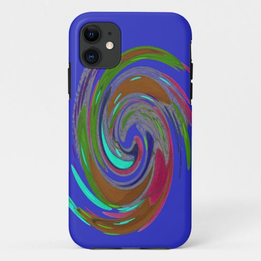 Coques Case-Mate iPhone Coque-coque iphone bleu tourbillon (Dos)
