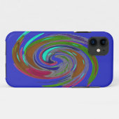 Coques Case-Mate iPhone Coque-coque iphone bleu tourbillon (Dos (Horizontal))
