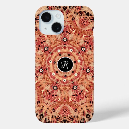 Coques Case-Mate iPhone Coque-coque iphone brun abstrait (Verso)
