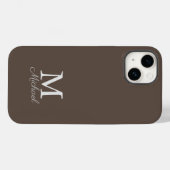 Coques Case-Mate iPhone Coque-coque iphone de brouillard léger Monogramme (Verso (horizontal))