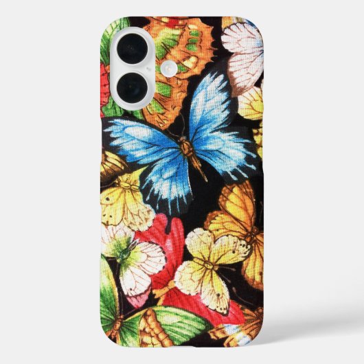 Coques Case-Mate iPhone Coque-coque iphone de collage papillon (Verso)