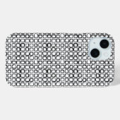 Coques Case-Mate iPhone Coque-coque iphone de grille Carré d'encre à main (Verso (horizontal))