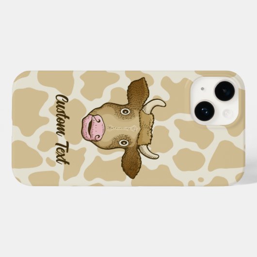 Coques Case-Mate iPhone Coque-coque iphone de la vache surpris (Verso (horizontal))