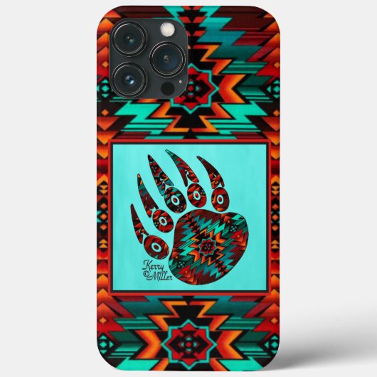 Coques Case-Mate iPhone Coque-coque iphone de l'ours tribal (Verso)