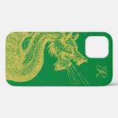 Coques Case-Mate iPhone Coque-coque iphone de monographie de dragon d'or c (Verso (horizontal))
