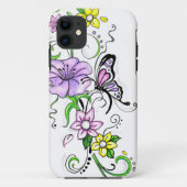 Coques Case-Mate iPhone Coque-coque iphone de papillon floral (Dos)