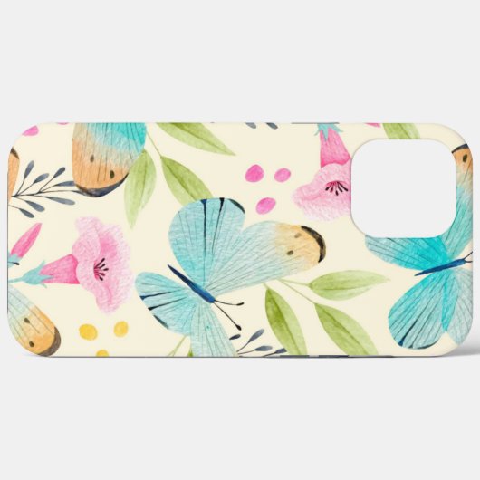Coques Case-Mate iPhone Coque-coque iphone de papillon lunaire (Verso (horizontal))