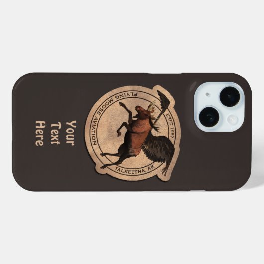 Coques Case-Mate iPhone Coque-coque iphone de patchs de Moose Aviation (Verso (horizontal))