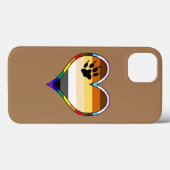 Coques Case-Mate iPhone Coque-coque iphone du coeur de la Pride de l'ours (Verso (horizontal))