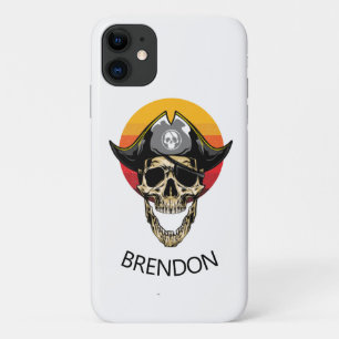 Case-Mate iPhone Case Coque-coque iphone du crâne du pirate blanc du cou