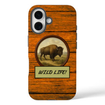 Coque-coque iphone du grain de bison américain