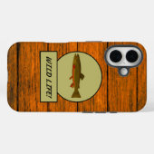 Coques Case-Mate iPhone Coque-coque iphone du grain de bois de truite broy (Verso (horizontal))