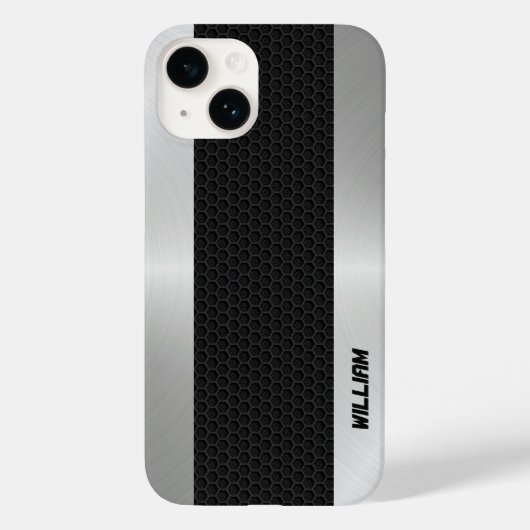 Coques Case-Mate iPhone Coque-coque iphone en métal à trou noir (Verso)