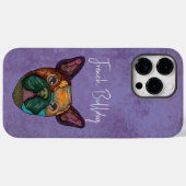 Coques Case-Mate iPhone Coque-coque iphone français à visage laid Buldog (Verso (horizontal))
