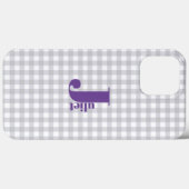 Coques Case-Mate iPhone coque-coque iphone gris en vichy (Verso (horizontal))