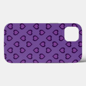 Coques Case-Mate iPhone Coque-coque iphone Mate de coeur violet (Verso (horizontal))