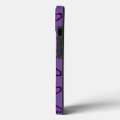 Coques Case-Mate iPhone Coque-coque iphone Mate de coeur violet (Verso / Gauche)