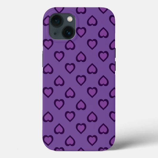 Coques Case-Mate iPhone Coque-coque iphone Mate de coeur violet (Verso)