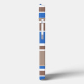 Coques Case-Mate iPhone Coque-coque iphone -Mate rayures Brown et bleues (Verso / Gauche)